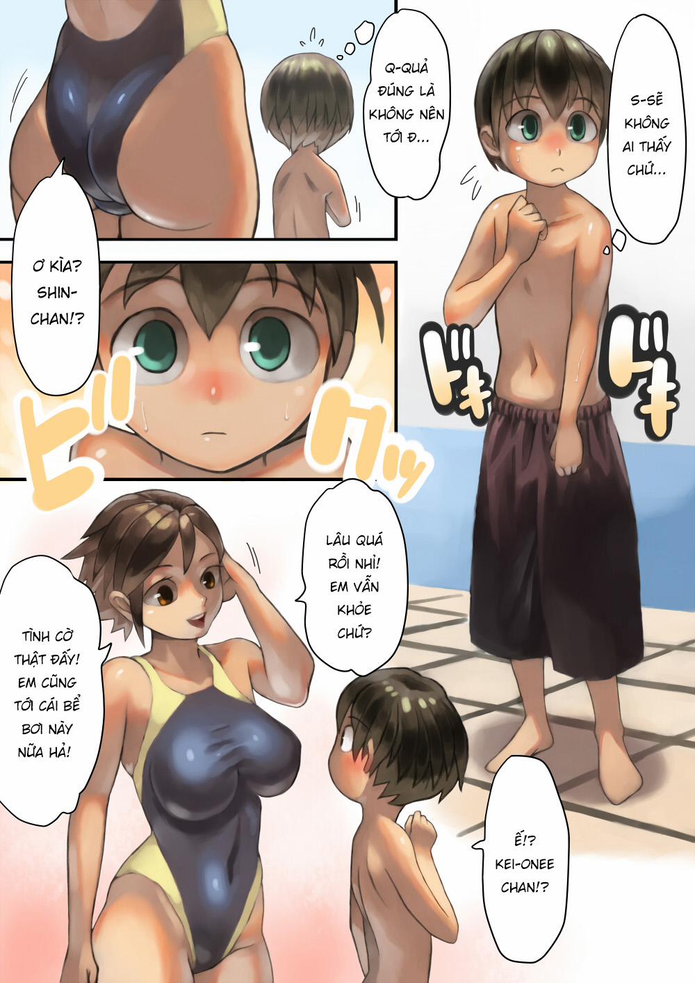 Asoko Ga Ookikute Nayandeiru Shota To Itoko No Onee-San Chương Oneshot Full Color Trang 4