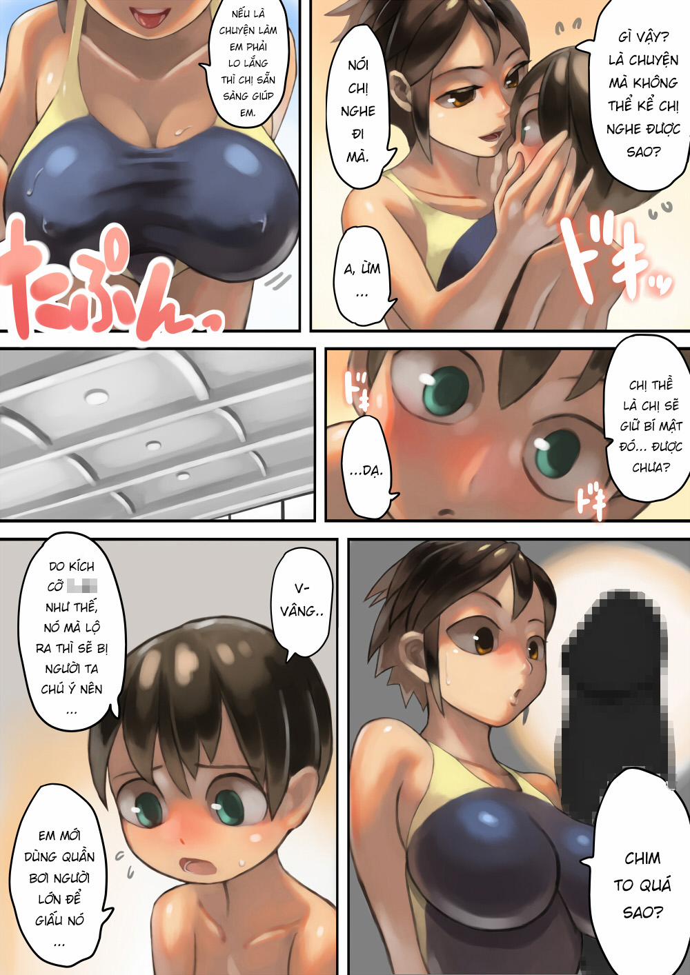 Asoko Ga Ookikute Nayandeiru Shota To Itoko No Onee-San Chương Oneshot Full Color Trang 6