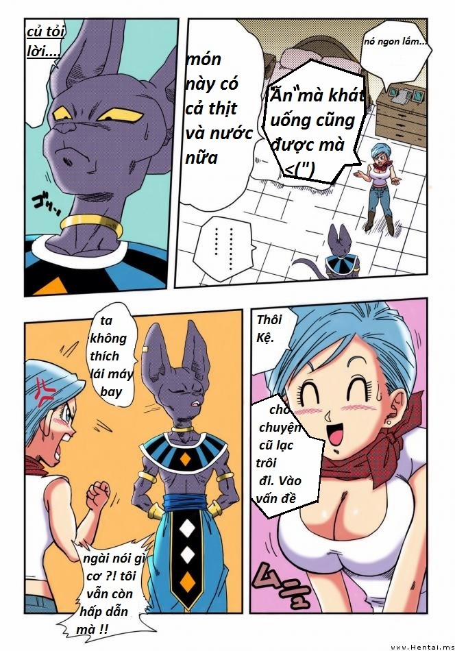 Bulma X Beerus (Dragon Ball) Chương Oneshot Full Color Trang 4