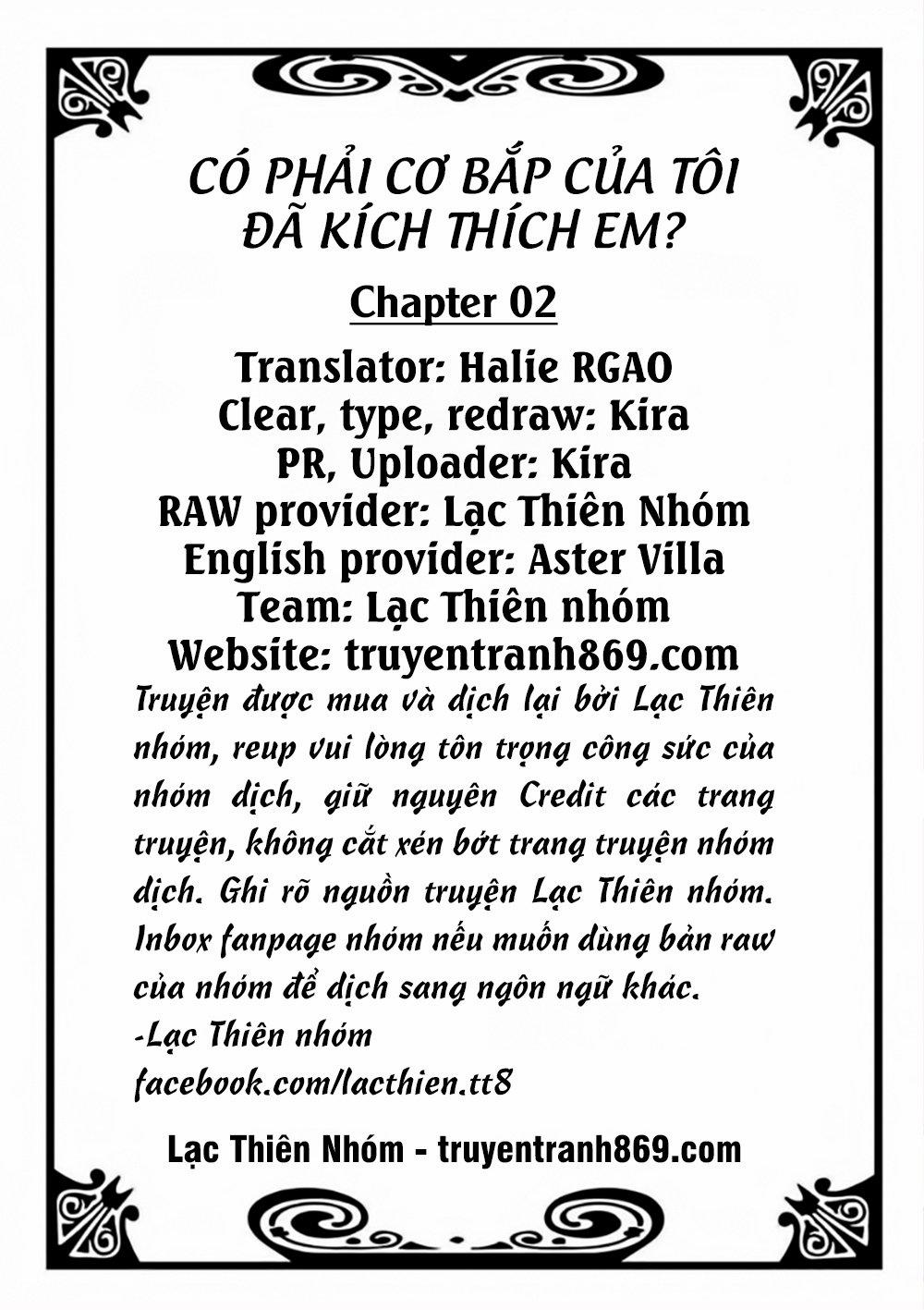 Có Phải Cơ Bắp Của Tôi Đã Kích Thích Em? Chương 2 Trang 3