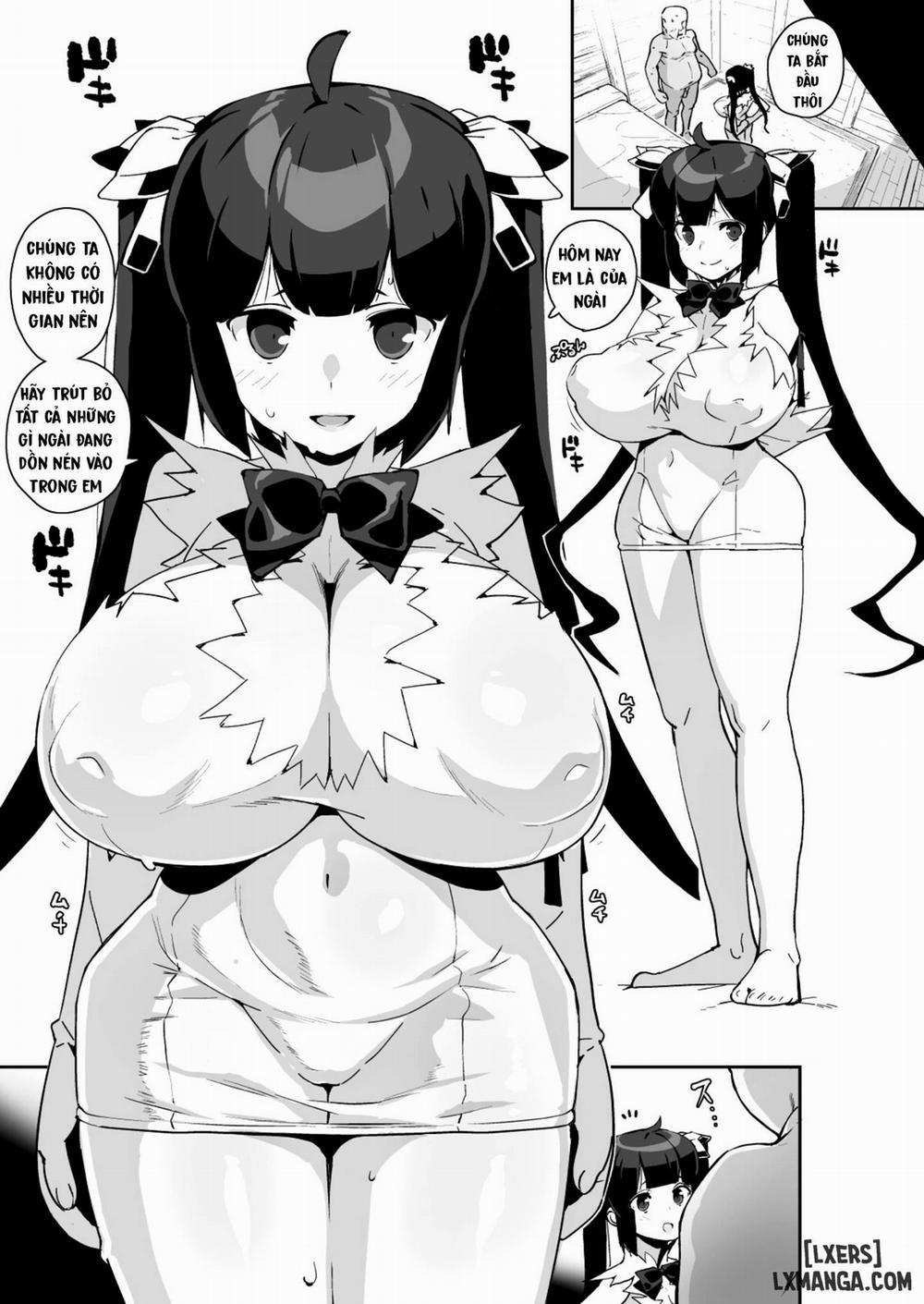 [Entelekheia (Chirumakuro)] Himogami-sama to Hitobanchuu taiekikoukan | Spending The Whole Night Exchanging Bodily Fluids With The String Goddess (Dungeon ni Deai o Motomeru no wa Machigatteiru Darou ka) Chương Oneshot Trang 7