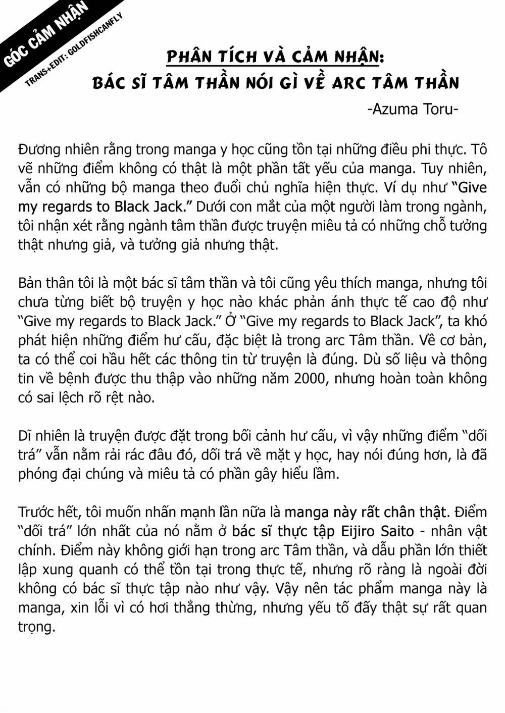 Give My Regards To Black Jack Chương 126 5 Trang 2