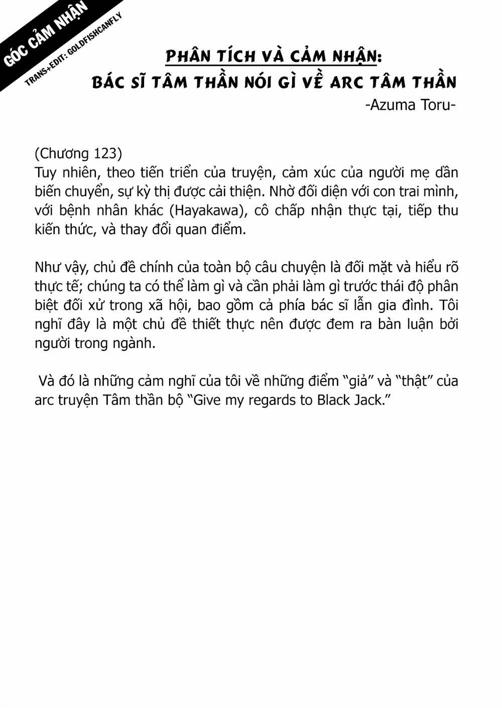 Give My Regards To Black Jack Chương 126 5 Trang 49