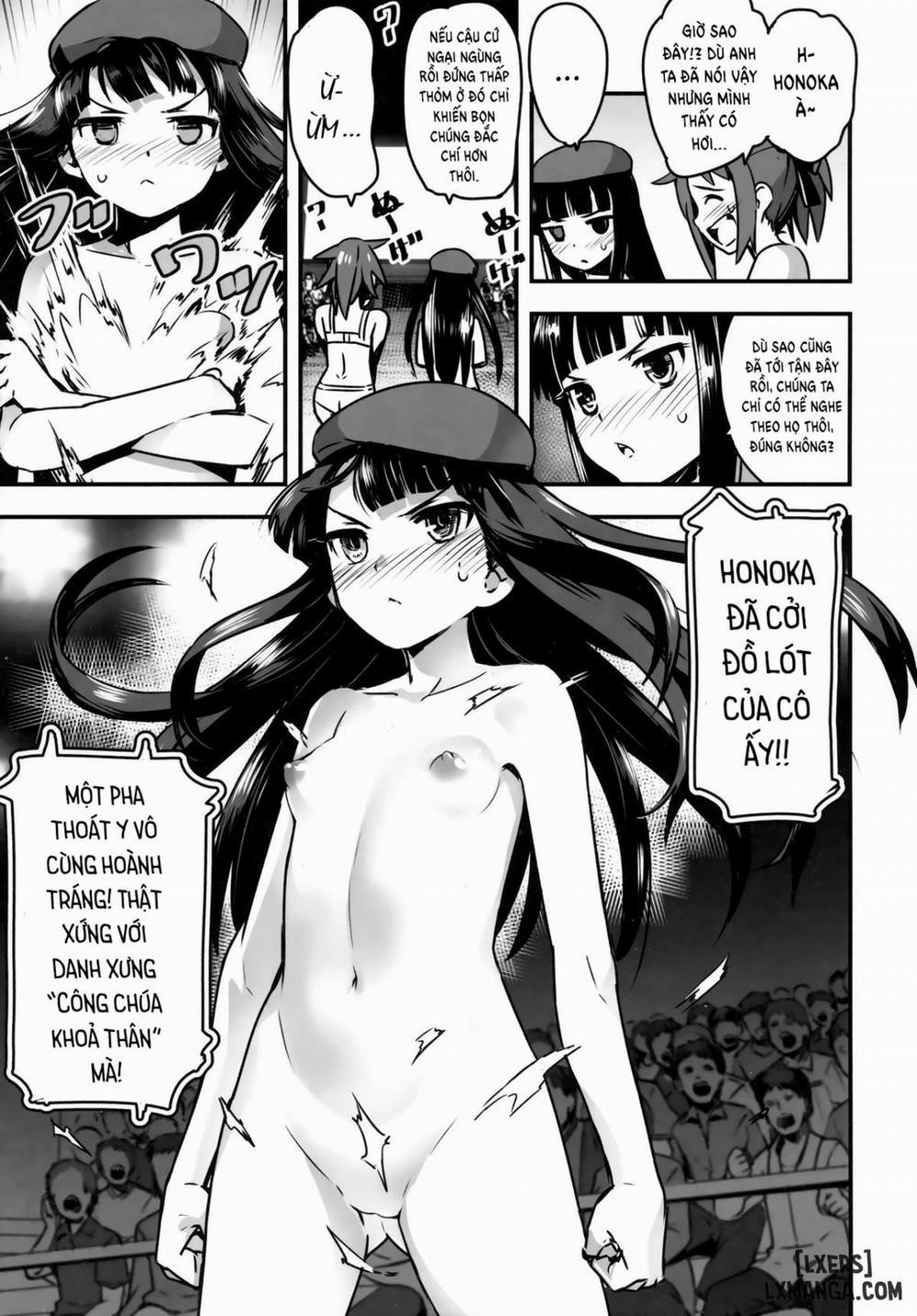 Hadakahime Honoka San Kyodai Osubuta vs Chounouryoku Shoujo! Chương Oneshot Trang 14