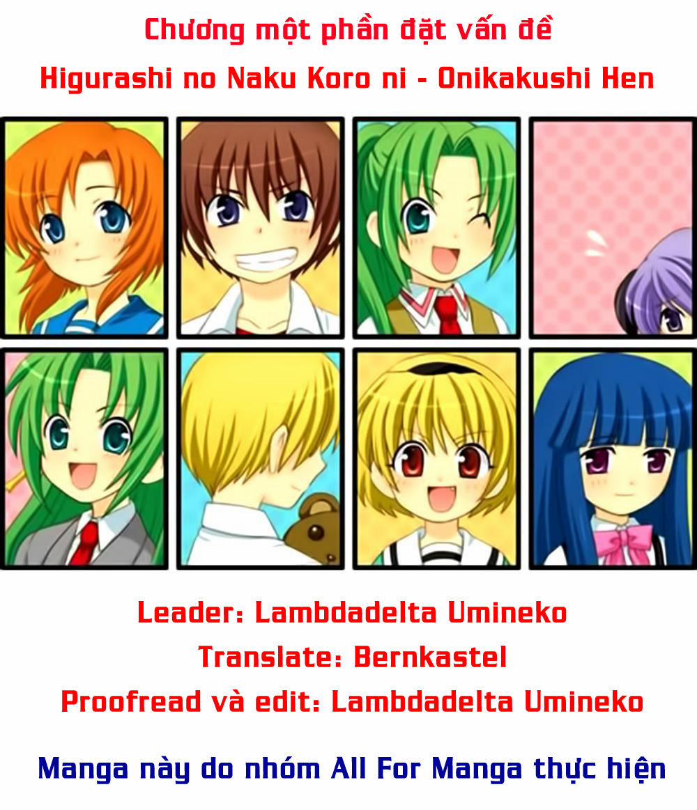 Higurashi No Naku Koro Ni – Onikakushi Hen Chương 5 Trang 1