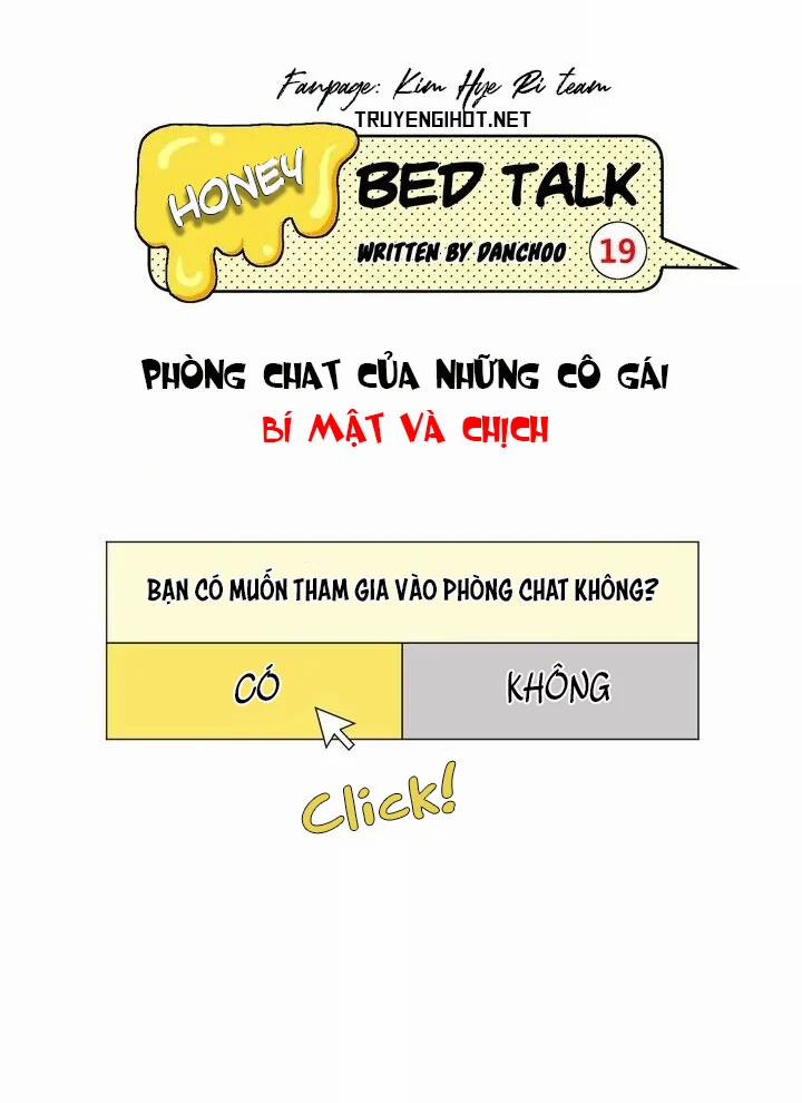 Honey Bed Talk Chương 1 Trang 12