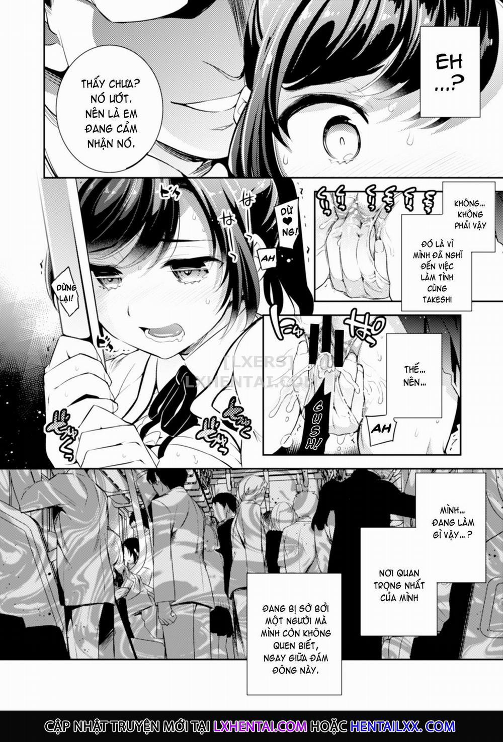 Kareshi to Hatsu H Mokuzen ni Chikan ni NTR-reta Shoujo Chương 1 Trang 14