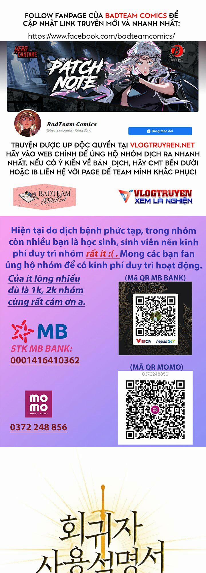 Kí Sự Hồi Quy (Regressor Instruction Manual) Chương 14 Trang 1