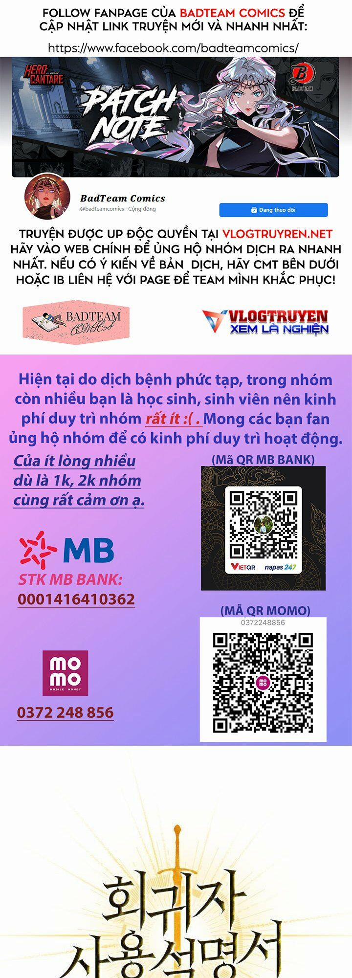 Kí Sự Hồi Quy (Regressor Instruction Manual) Chương 4 Trang 1