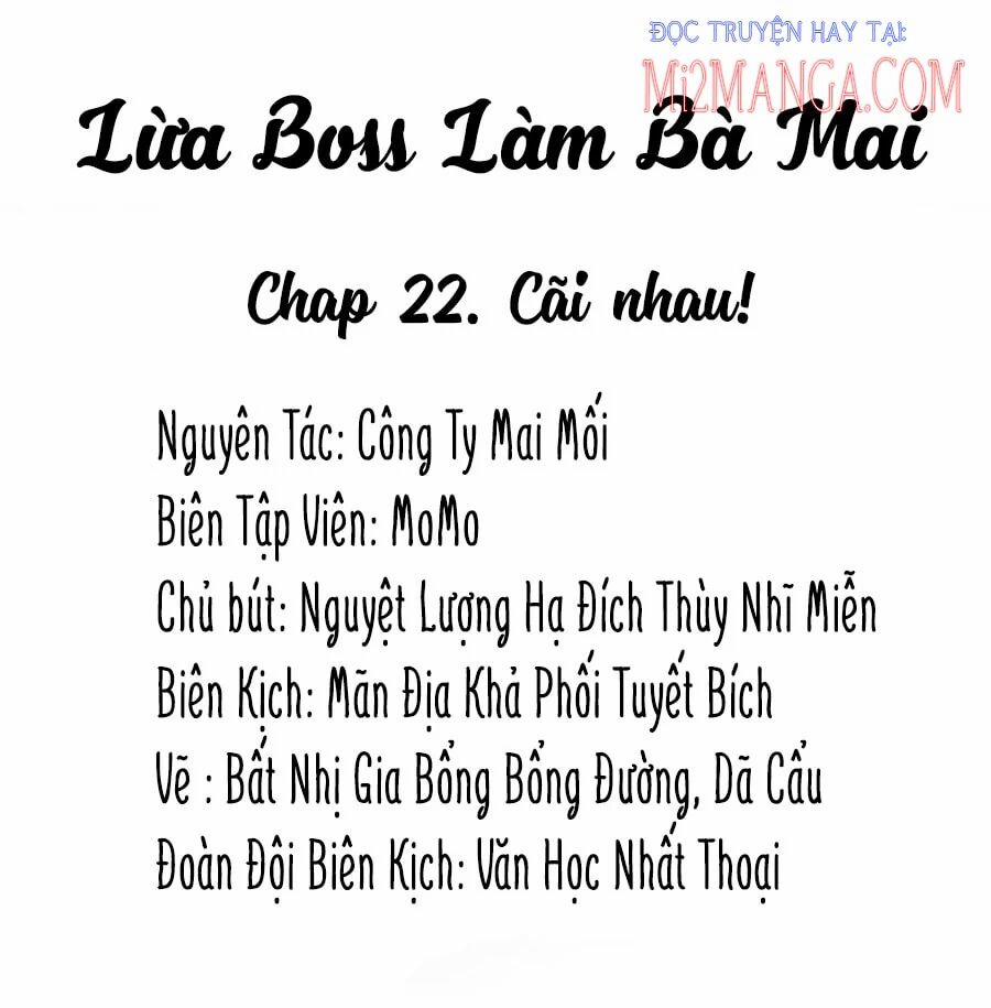 Lừa Boss Làm Bà Mai Chương 22 Trang 2