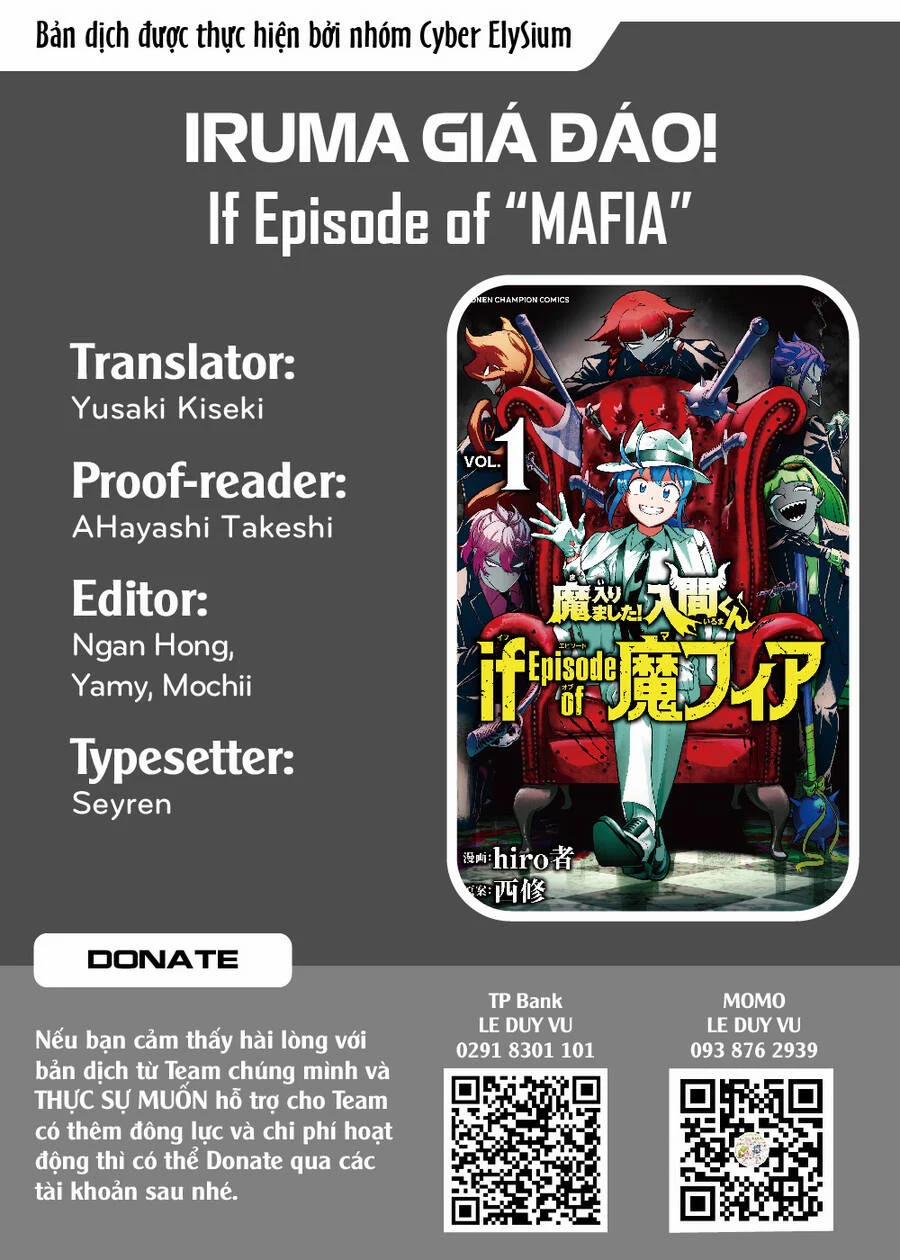 Mairimashita! Iruma-Kun: If Episode Of Mafia Chương 5 Trang 1