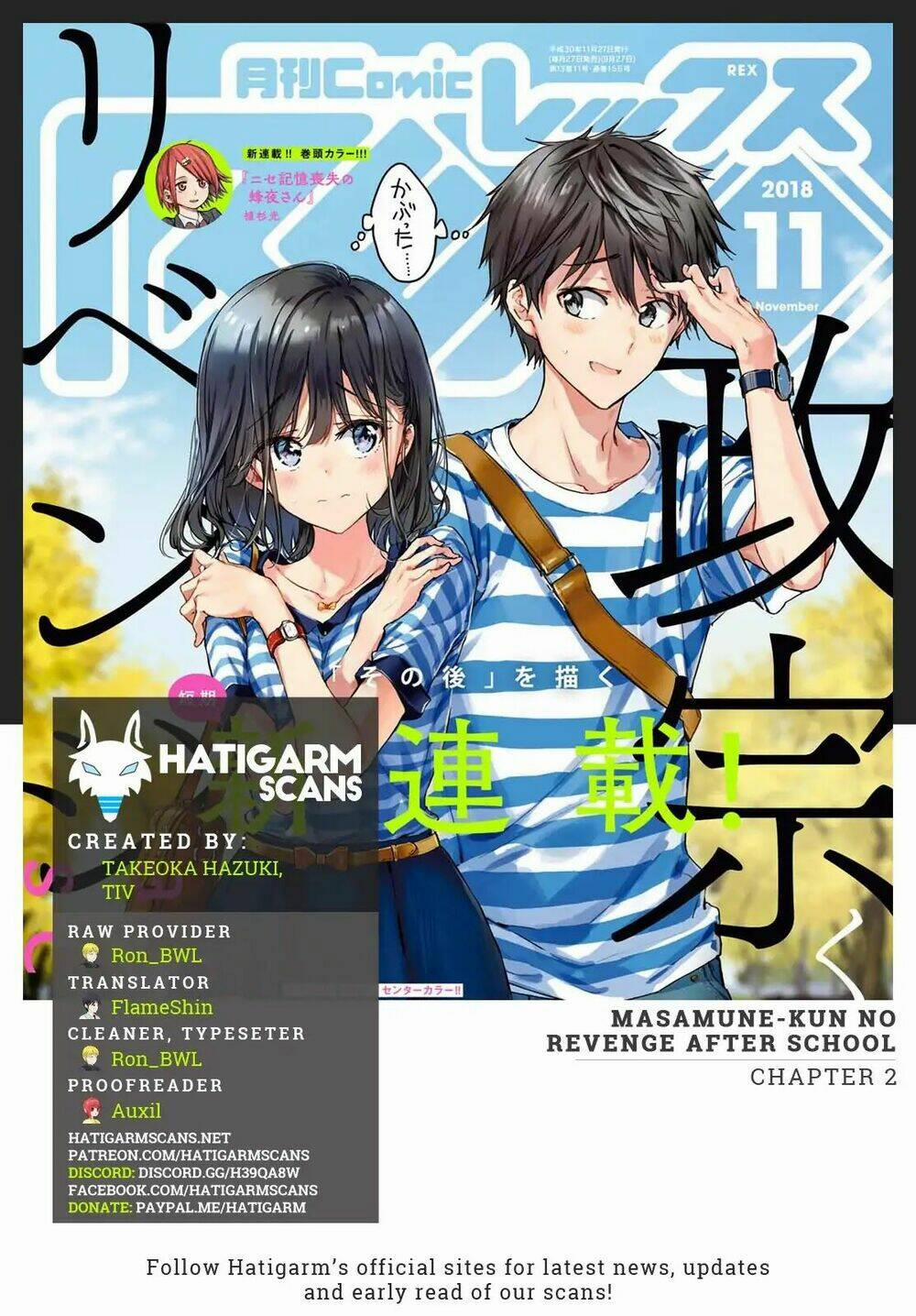 Masamune-Kun No Revenge – After School Chương 2 Trang 2