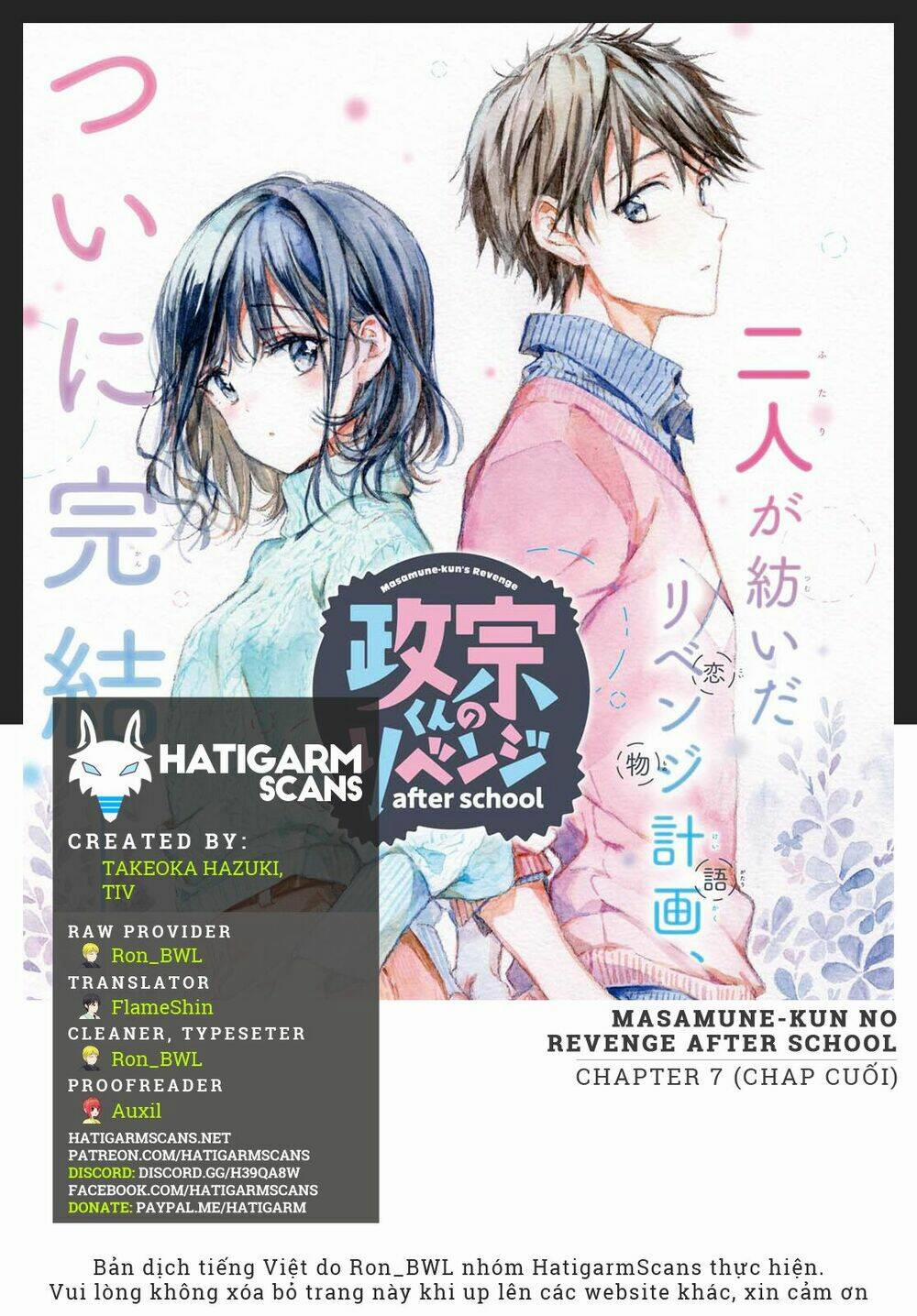 Masamune-Kun No Revenge – After School Chương 7 Trang 1