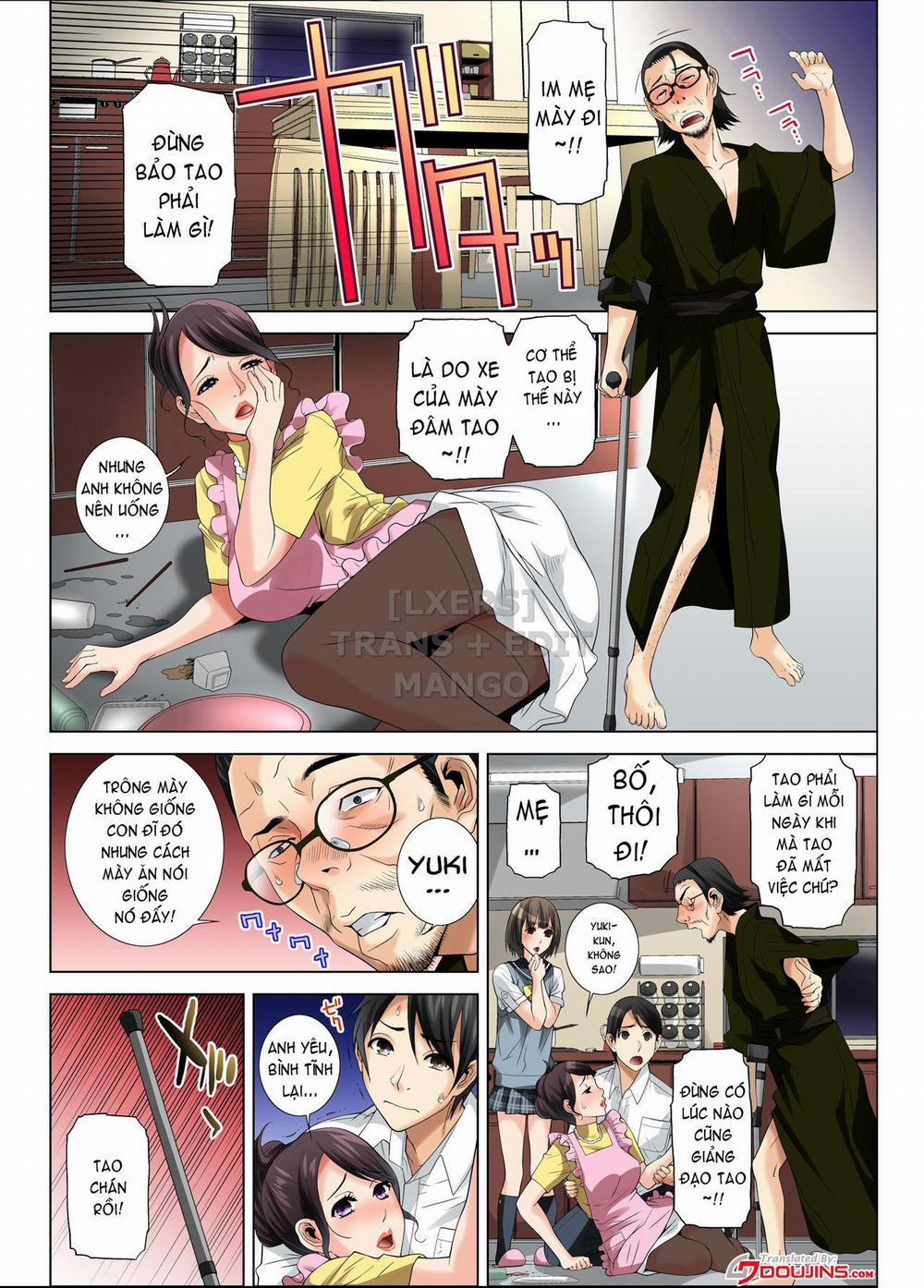 Matabiraki Haha Shimai Taisetsu a Osananajimi no Shimai wa Ore no Kuzu Oyaji ni Ana o Sasageru Chương Oneshot Trang 2