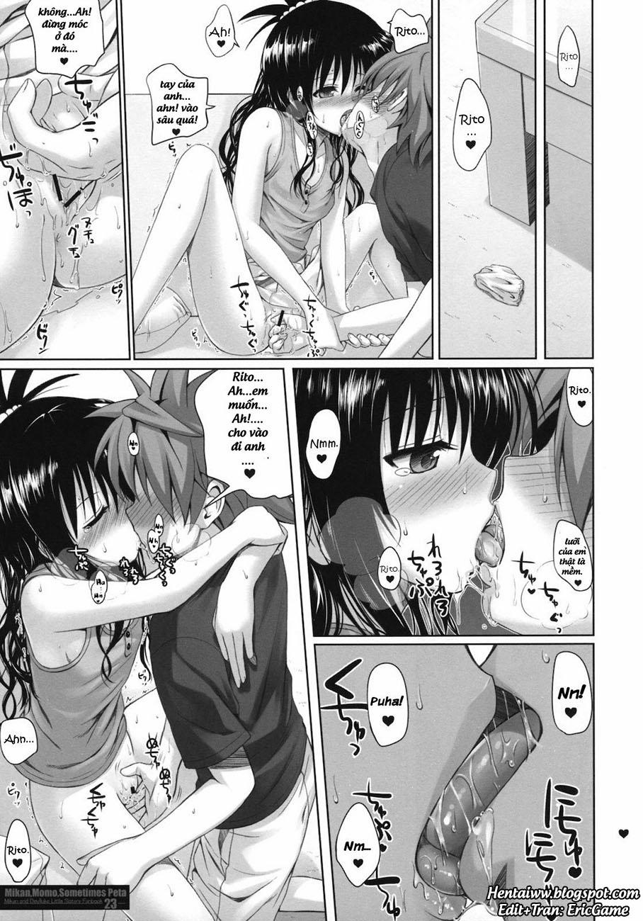 MIKAN,MOMO,SOMETIMES PETA (To Love-Ru Darkness) Chương Oneshot Trang 22