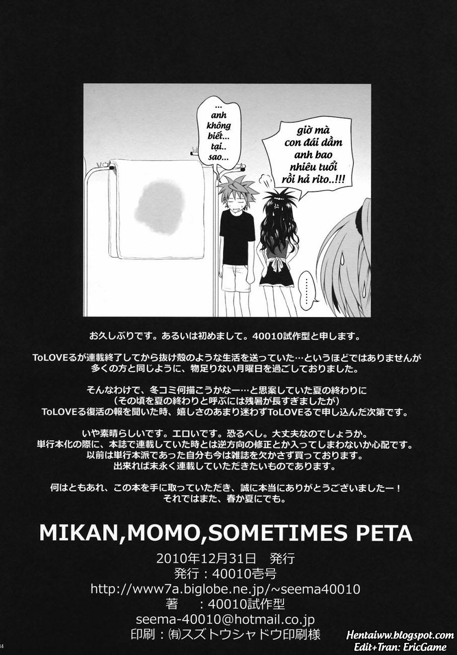 MIKAN,MOMO,SOMETIMES PETA (To Love-Ru Darkness) Chương Oneshot Trang 33