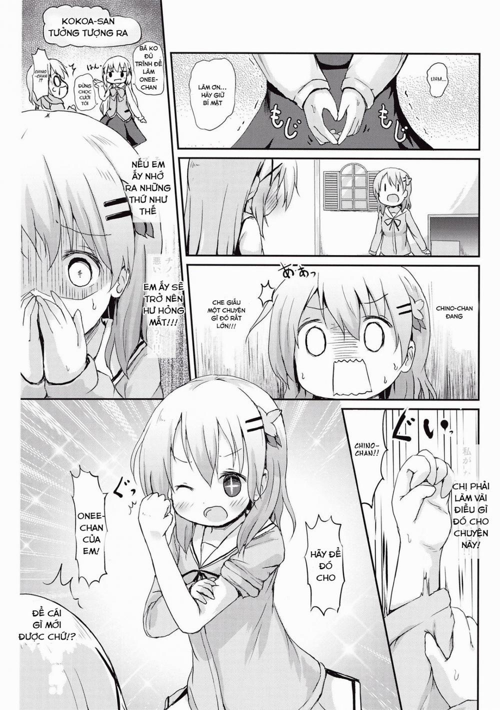 Moshikashite, Chino-chan Onesho Shichatta no?? (Gochuumon wa Usagi desu ka?) Chương Oneshot Trang 10