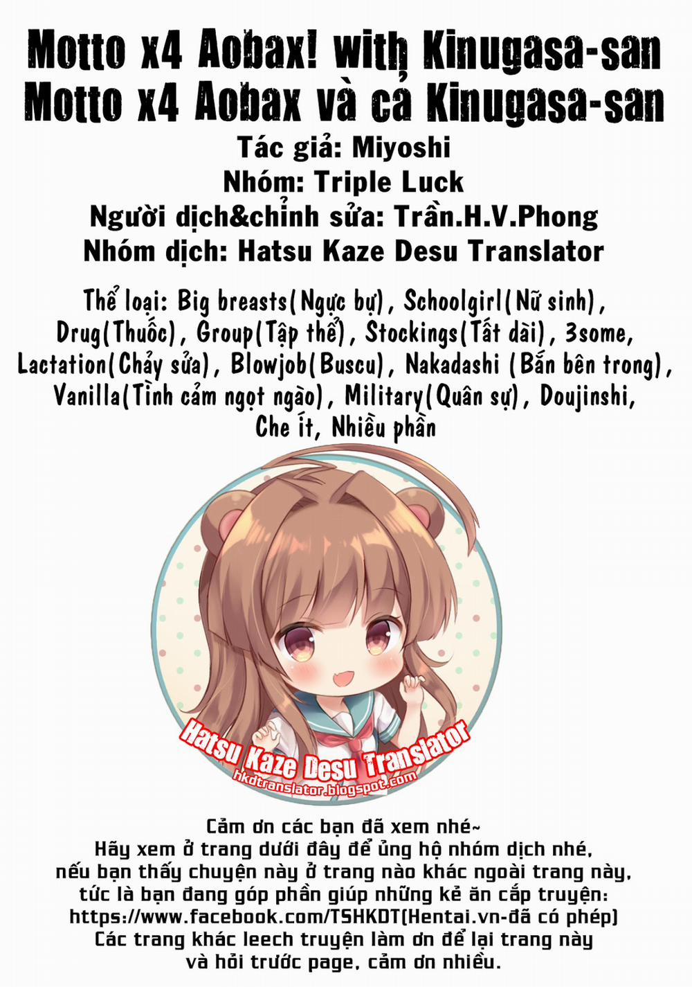 Motto x4 Aobax! with Kinugasa-san (Kantai Collection -KanColle-) Chương Oneshot Trang 25