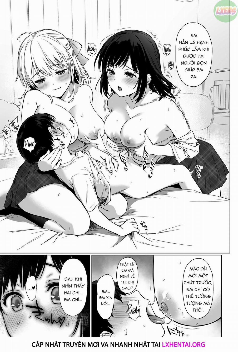 Naisho No Hajimete ~Suunenburi Ni Atta Shinseki No Bijin JK Shimai Ni Ecchi No Tehodoki Sarechaimasu~ Chương Oneshot Trang 23