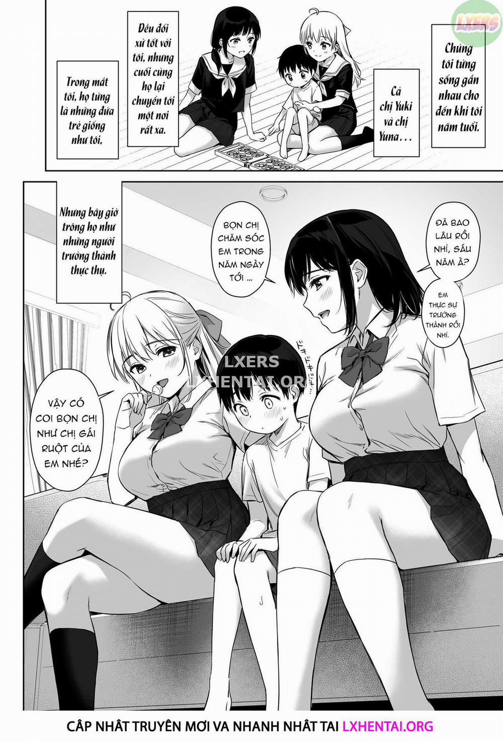 Naisho No Hajimete ~Suunenburi Ni Atta Shinseki No Bijin JK Shimai Ni Ecchi No Tehodoki Sarechaimasu~ Chương Oneshot Trang 6