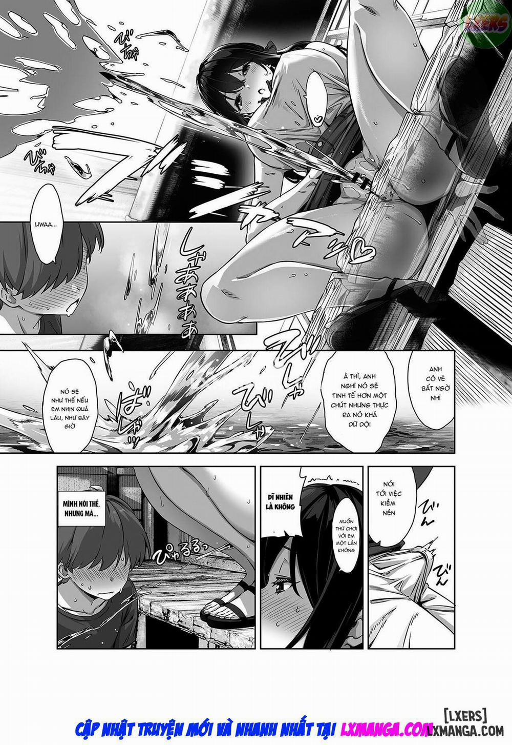 Natsu to Inaka to Yuuwaku shite kuru Dekkai Oshiego Chương Oneshot Trang 37