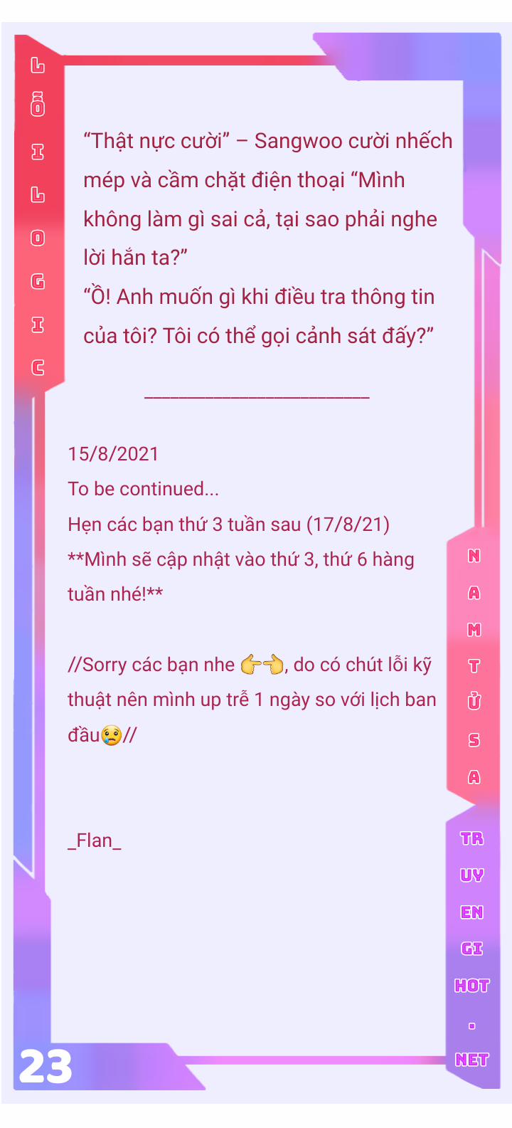 [Novel] Lỗi Logic Chương 1 1 Trang 24