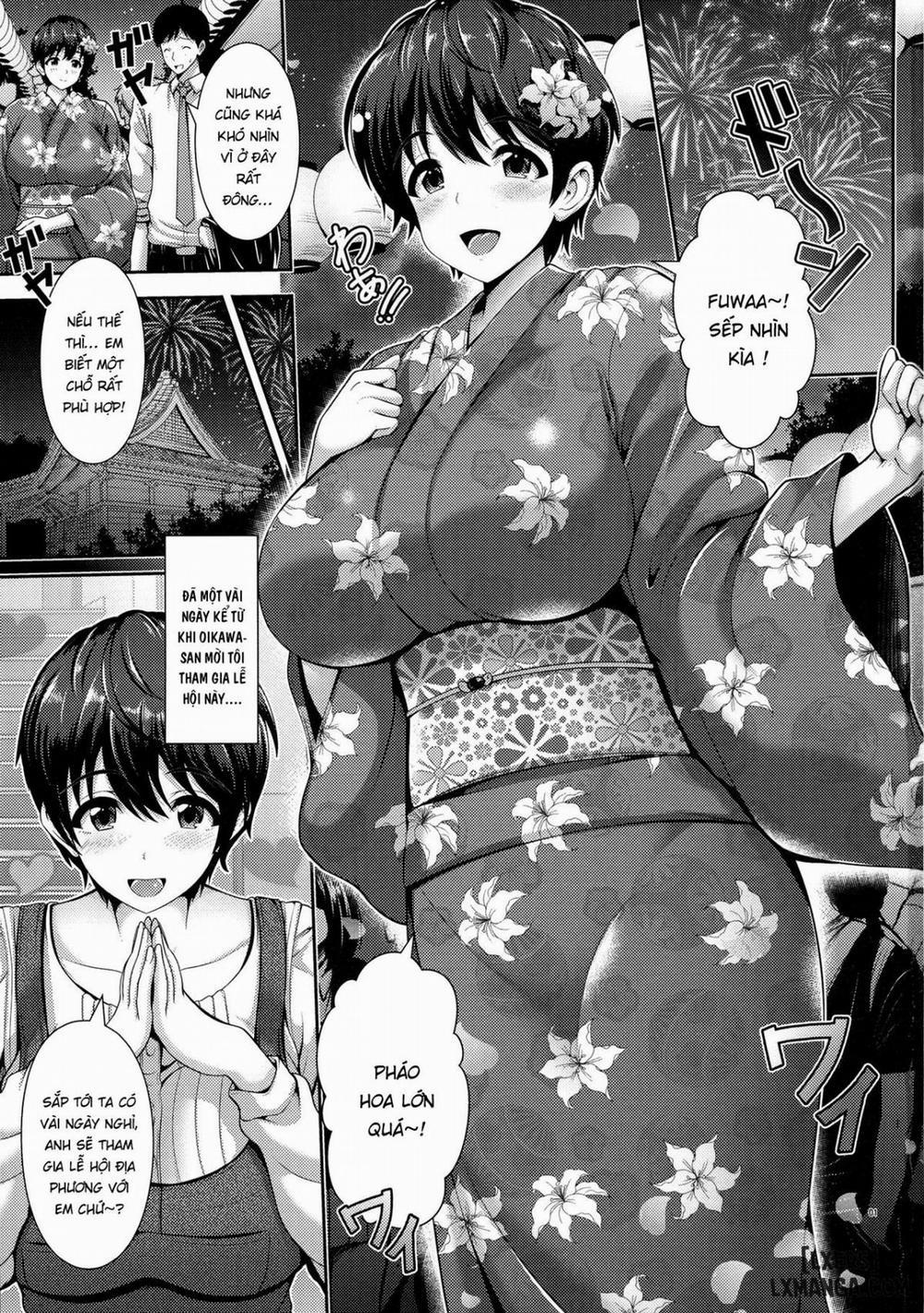 Oikawa-san And Her Big Breasts In a Yukata Chương Oneshot Trang 4