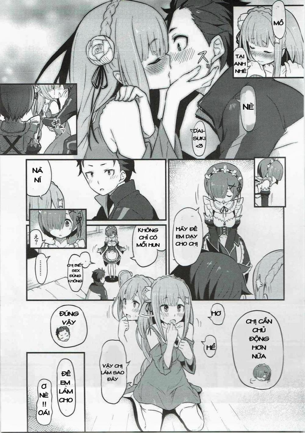 Rem no Emilia Kuttsuke Daisakusen (Re:Zero kara Hajimeru Isekai Seikatsu) Chương Oneshot Trang 11