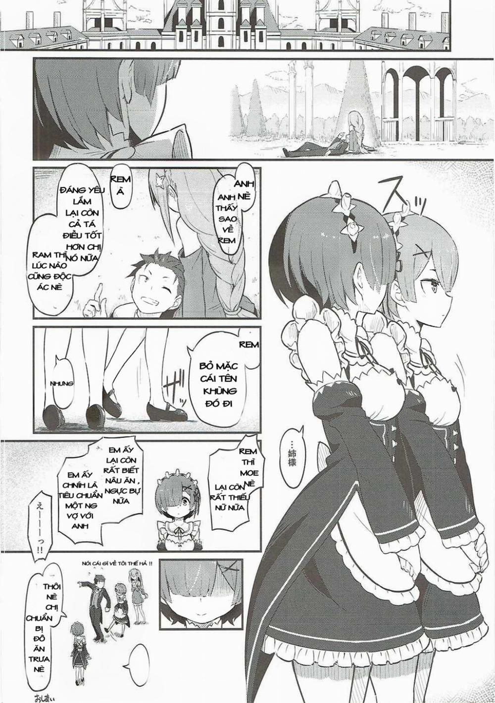 Rem no Emilia Kuttsuke Daisakusen (Re:Zero kara Hajimeru Isekai Seikatsu) Chương Oneshot Trang 24