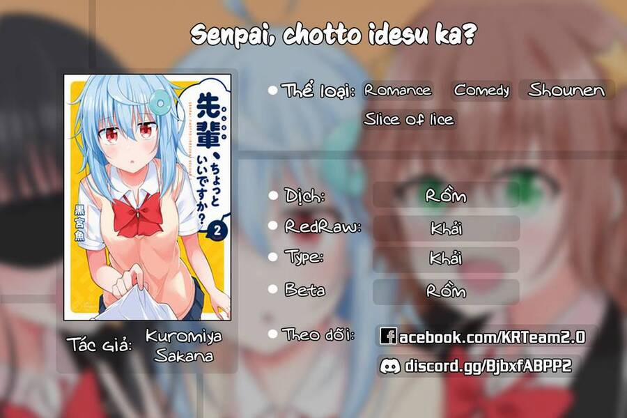 Senpai, Chotto Īdesu Ka? Chương 6 Trang 1