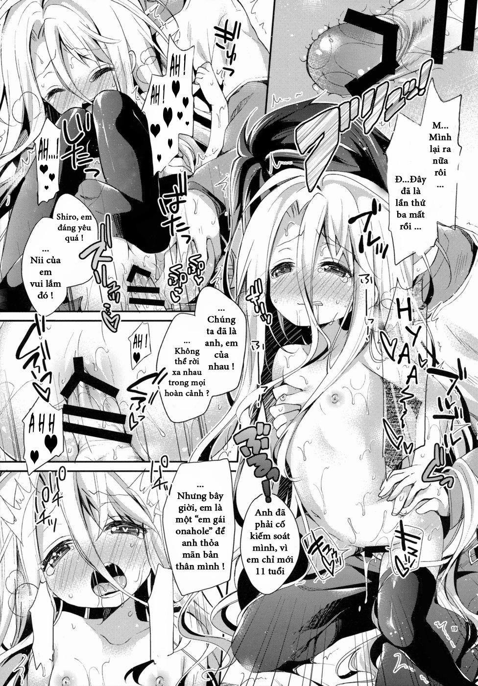 "Shiro... Kyou Kara Kodomo Onaho Ni, Naru" (No Game No Life) Chương Oneshot Trang 18