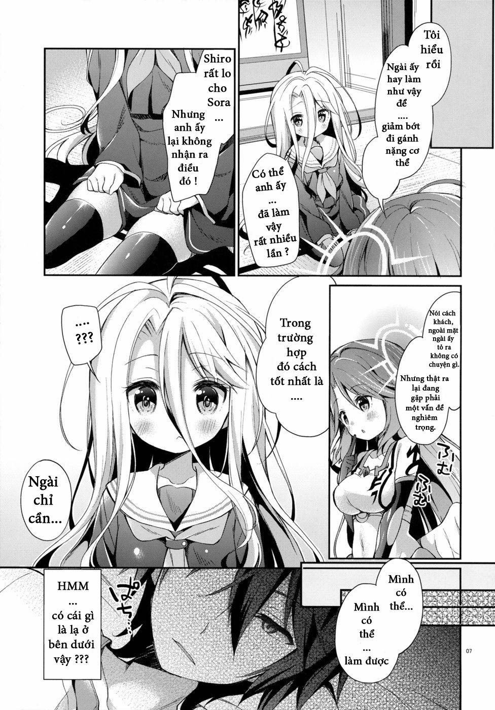 "Shiro... Kyou Kara Kodomo Onaho Ni, Naru" (No Game No Life) Chương Oneshot Trang 6