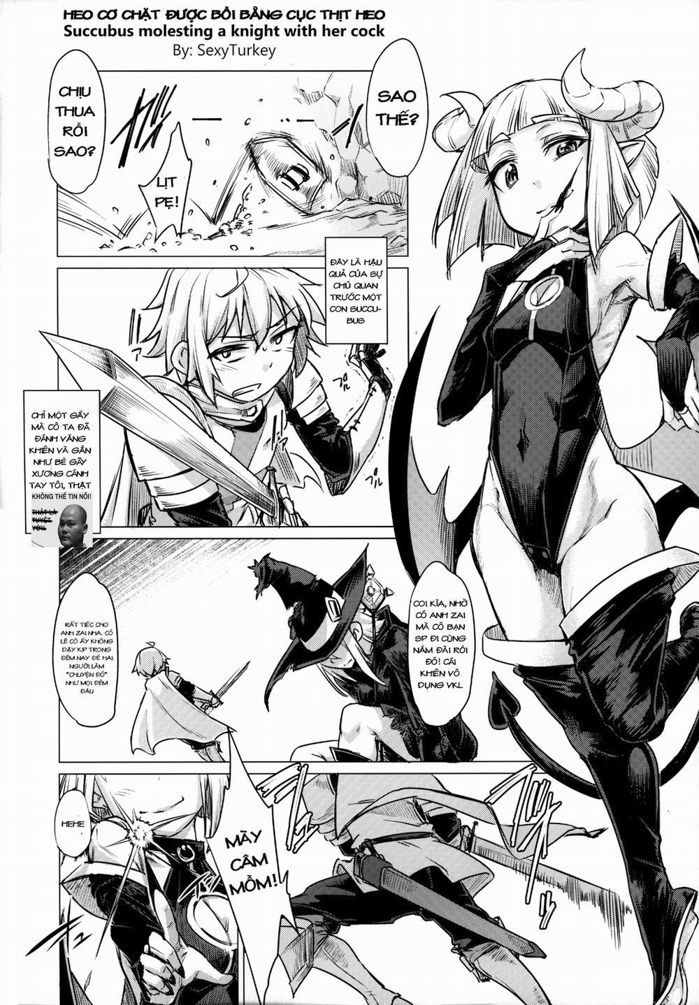 Succubus Molesting a Knight with Her Cock Chương Oneshot Trang 1