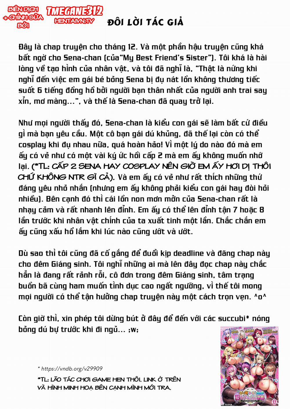 Thương Bạn Thân! Tôi Quyết Định Chăm Sóc Giúp Em Gái Nó! Chương H u truy n m Gi ng Sinh 0 N t L n Em G i Su t 6 Ti ng Trang 10