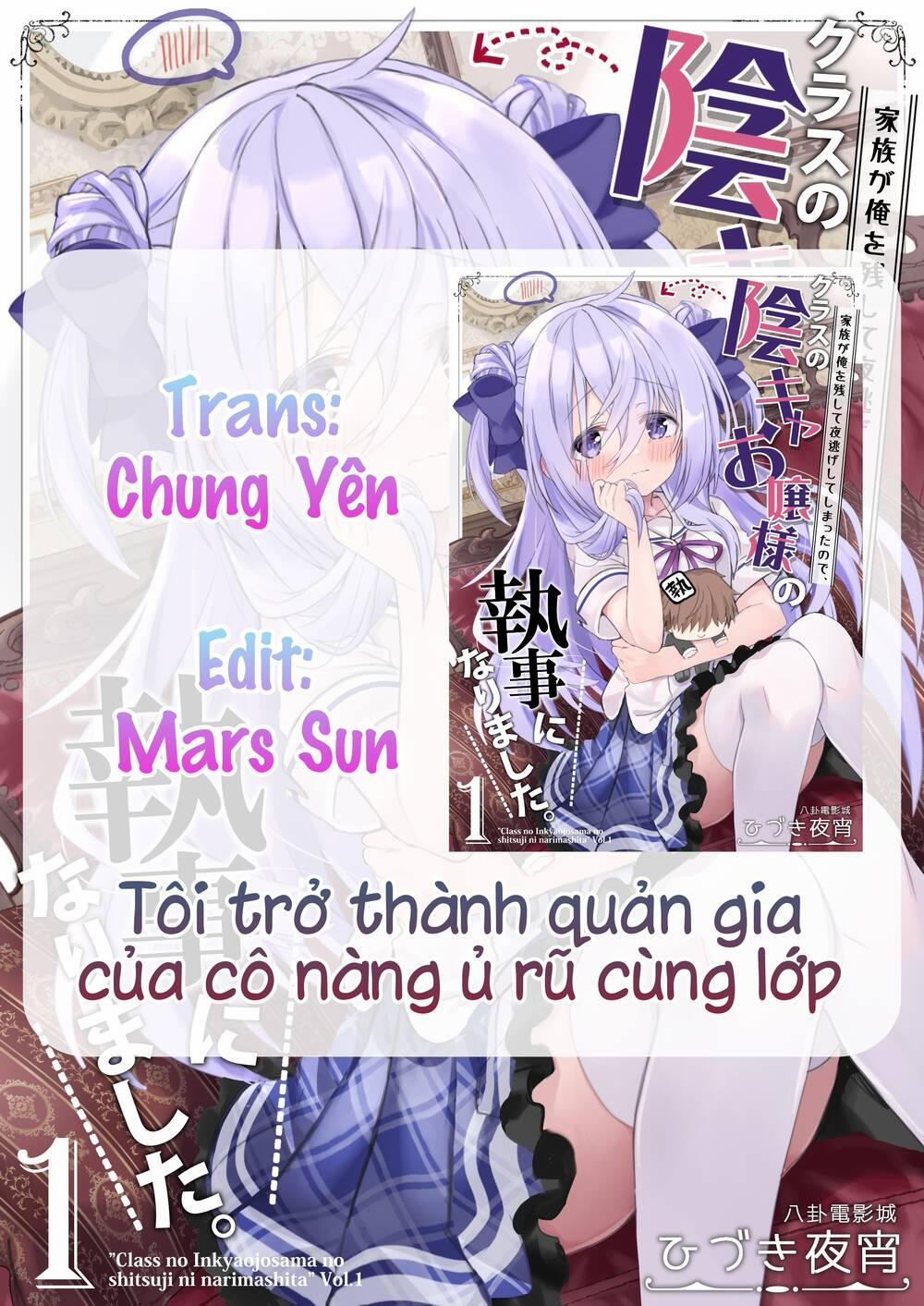 Tôi Trở Thành Quản Gia Của Cô Nàng Ủ Rũ Cùng Lớp Chương 1 Trang 1