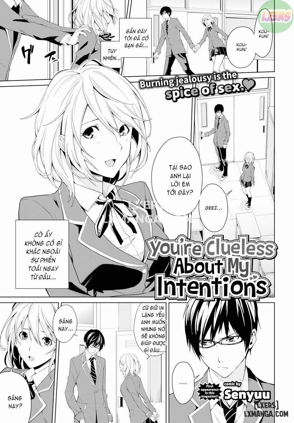 You’re Clueless About My Intentions Chương Oneshot Trang 1